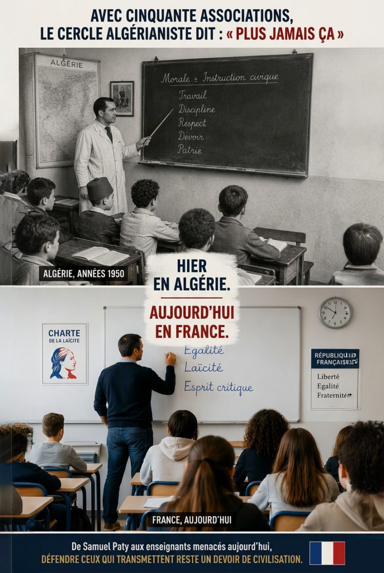 Avec cinquante associations, le Cercle algérianiste dit : « Plus jamais ça »